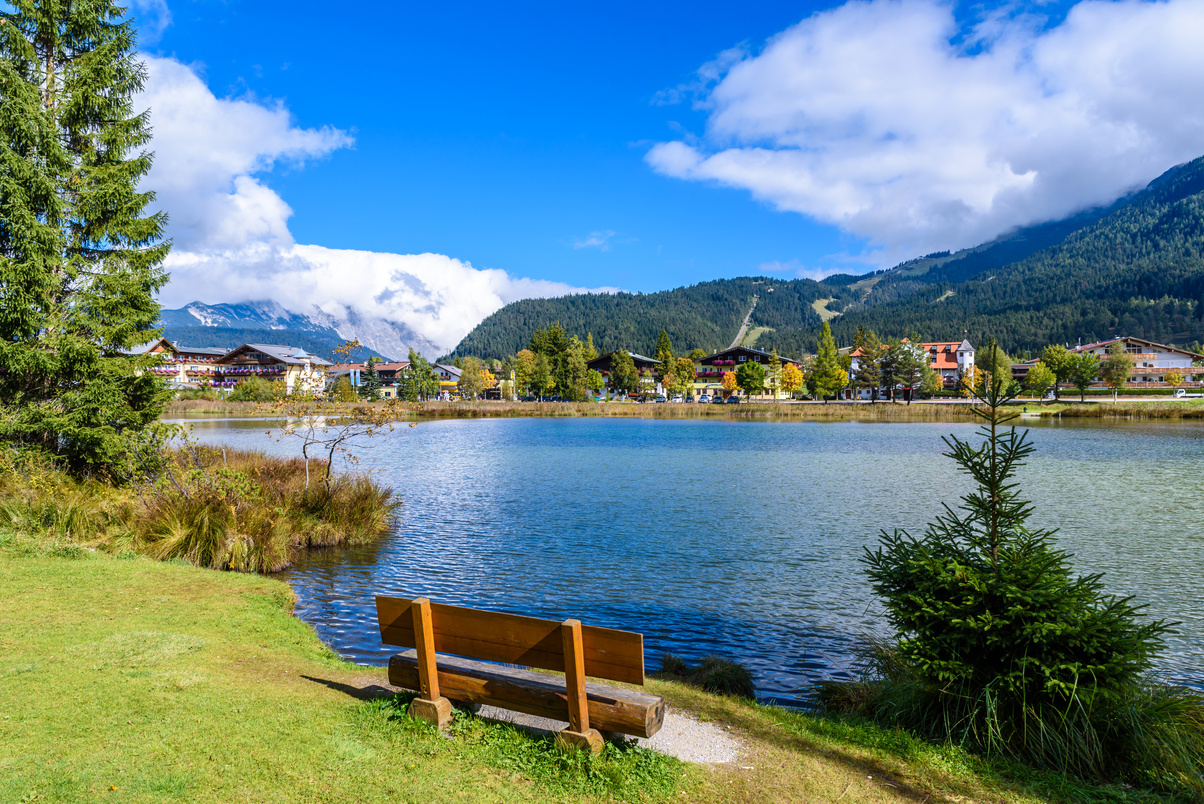 Lake Wildsee at Seefeld in Tirol, Austria - Europe